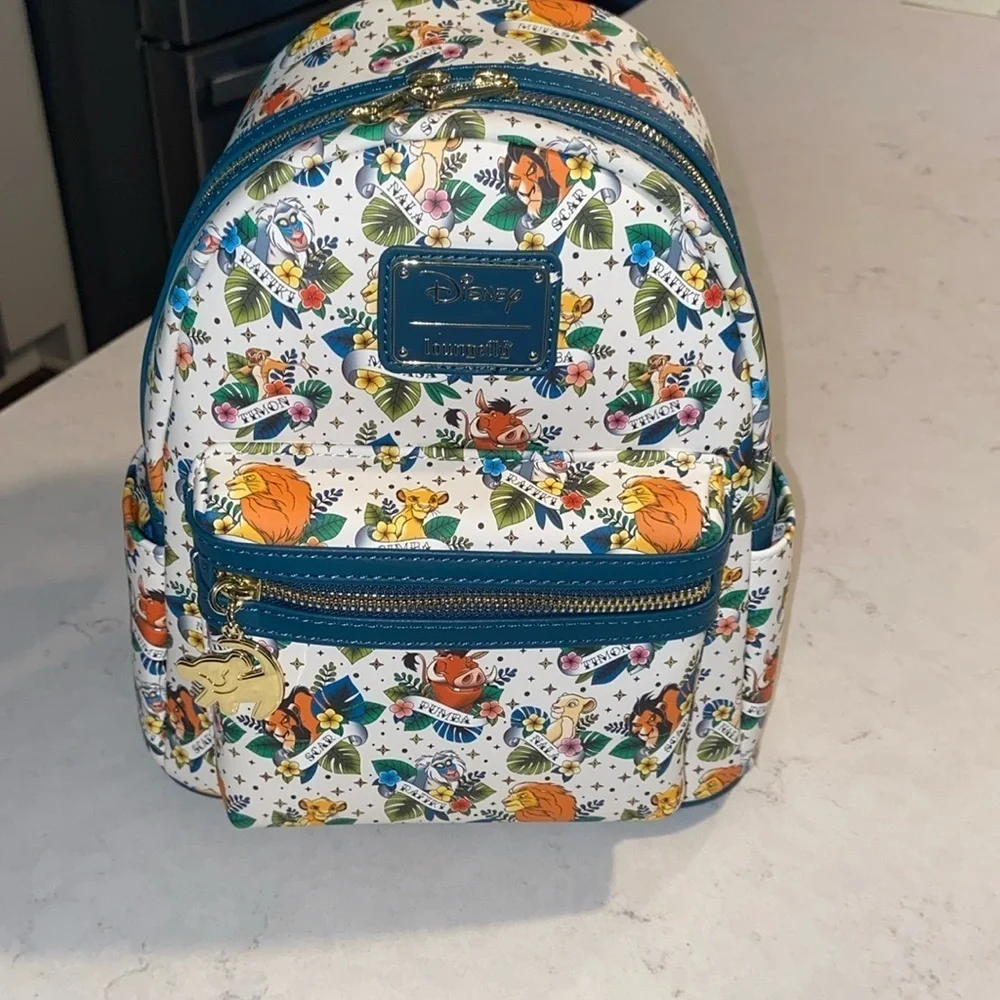 NWT Disney Loungefly Lion King Tattoo Mini Backpack